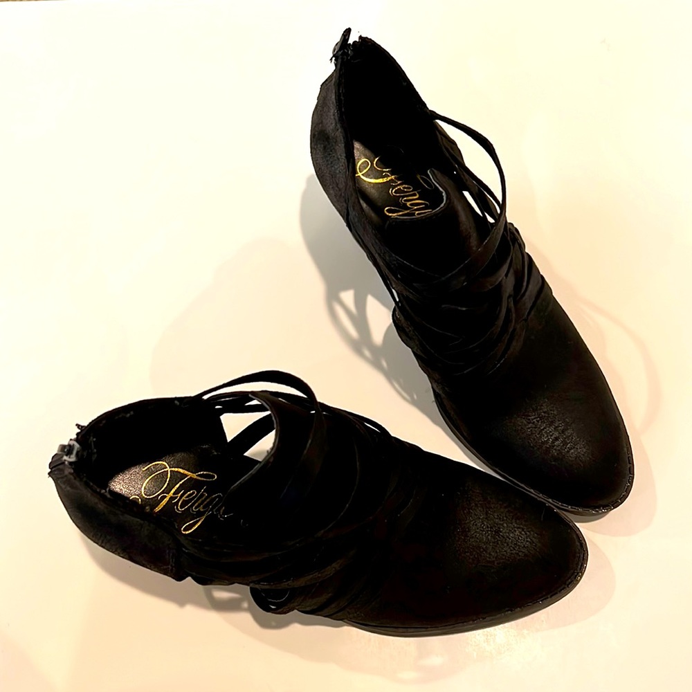 Fergie Black Ankle Boots